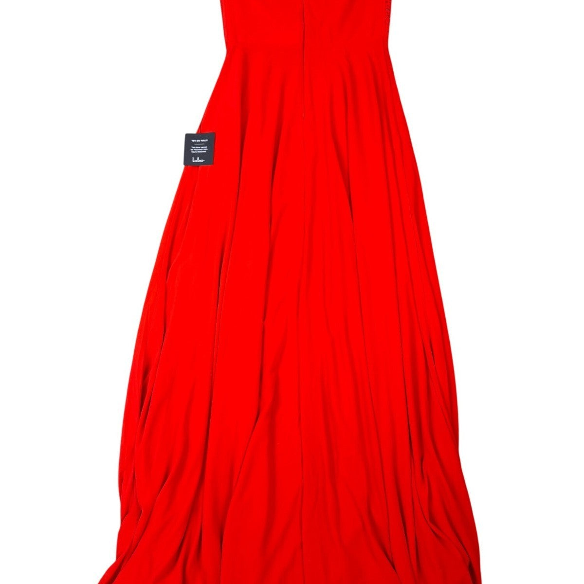 Lulus Womens Red Polyester Strapless Maxi Dress With Sequin Bodice Formal Size M