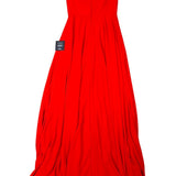 Lulus Womens Red Polyester Strapless Maxi Dress With Sequin Bodice Formal Size M
