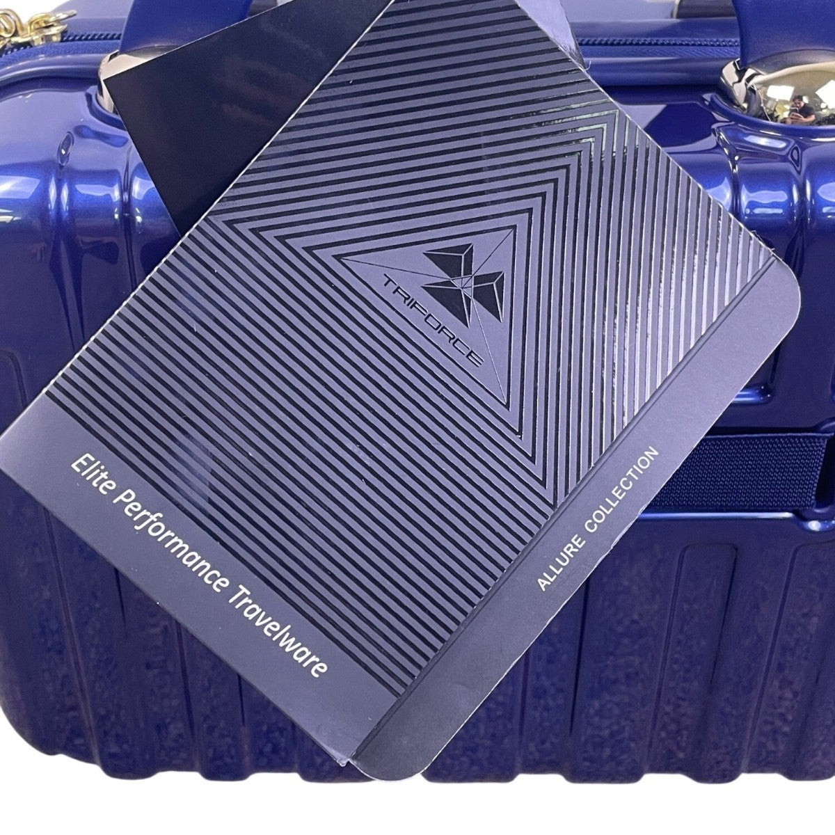 Triforce Unisex Blue Aluminum 2-Piece Luggage Set With Spinner Wheels & TSA Lock