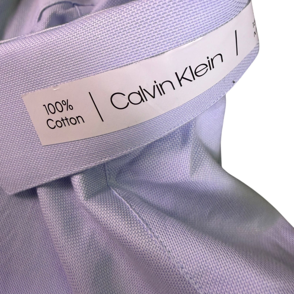 Calvin Klein Mens Light Blue Slim Fit Long-Sleeve Button-Down Shirt Size M