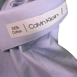 Calvin Klein Mens Light Blue Slim Fit Long-Sleeve Button-Down Shirt Size M