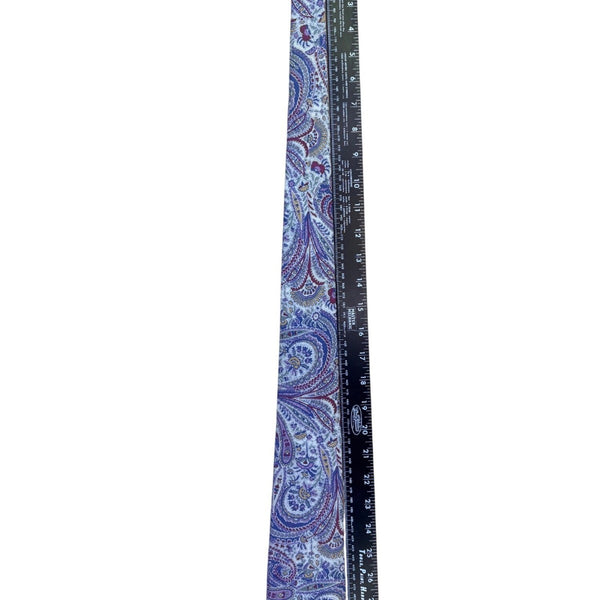 Liberty Mens Multicolor Cotton Paisley Tie Classic Elegant Design