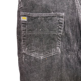Unionbay Womens Black Corduroy Overalls Adjustable Straps Button Accents Size S