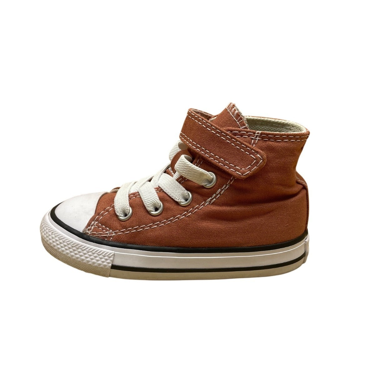 Converse Toddler Brown Canvas With Adhesive Strap High-Top Sneakers Size 6