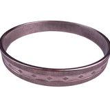 Monet Womens Silver Tone Metal Diamond-Patterned Bangle Bracelet