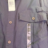 Timberland Mens Navy Cotton & Polyester Long Sleeve Button-Up Shirt Size XL