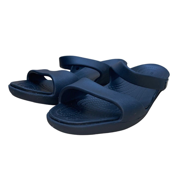 Crocs Women’s Black Dual Comfort Ergonomic Slip-On  Sandals Size 10