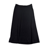 Black Womens Maxi Skirt  Lightweight Stretchy Flared Stylish Design Sz US12