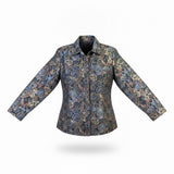 Drapers & Damons Womens Multicolor Paisley-Print Button-Up Blouse Size 1X
