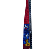 Disney Mickey Red & Blue Neck Tie Cartoon Theme Microfiber Fishing Motif
