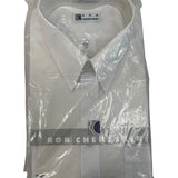 Ron Chereskin Mens White Dress Shirt Size 17 (34-35) - New