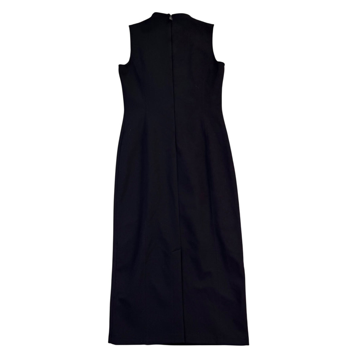 Massimo Dutti Women’s Black Sleeveless Midi Sheath Dress Size M