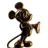 Disney Gold Tone Sterling Silver Mickey Mouse Pin Collectible Vintage Boxed