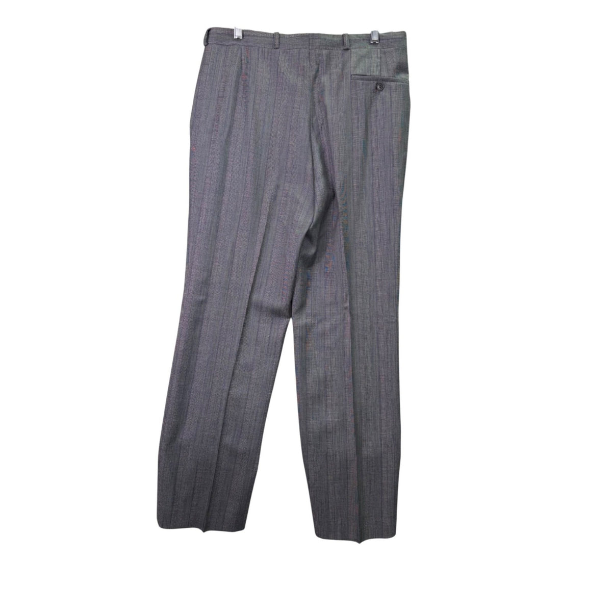 Saint Laurent Mens Gray Wool Pinstripe Blazer & Pants Suit Classic Fit