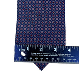Lauren Ralph Lauren Mens Blue Red Silk Geometric Patterned Tie