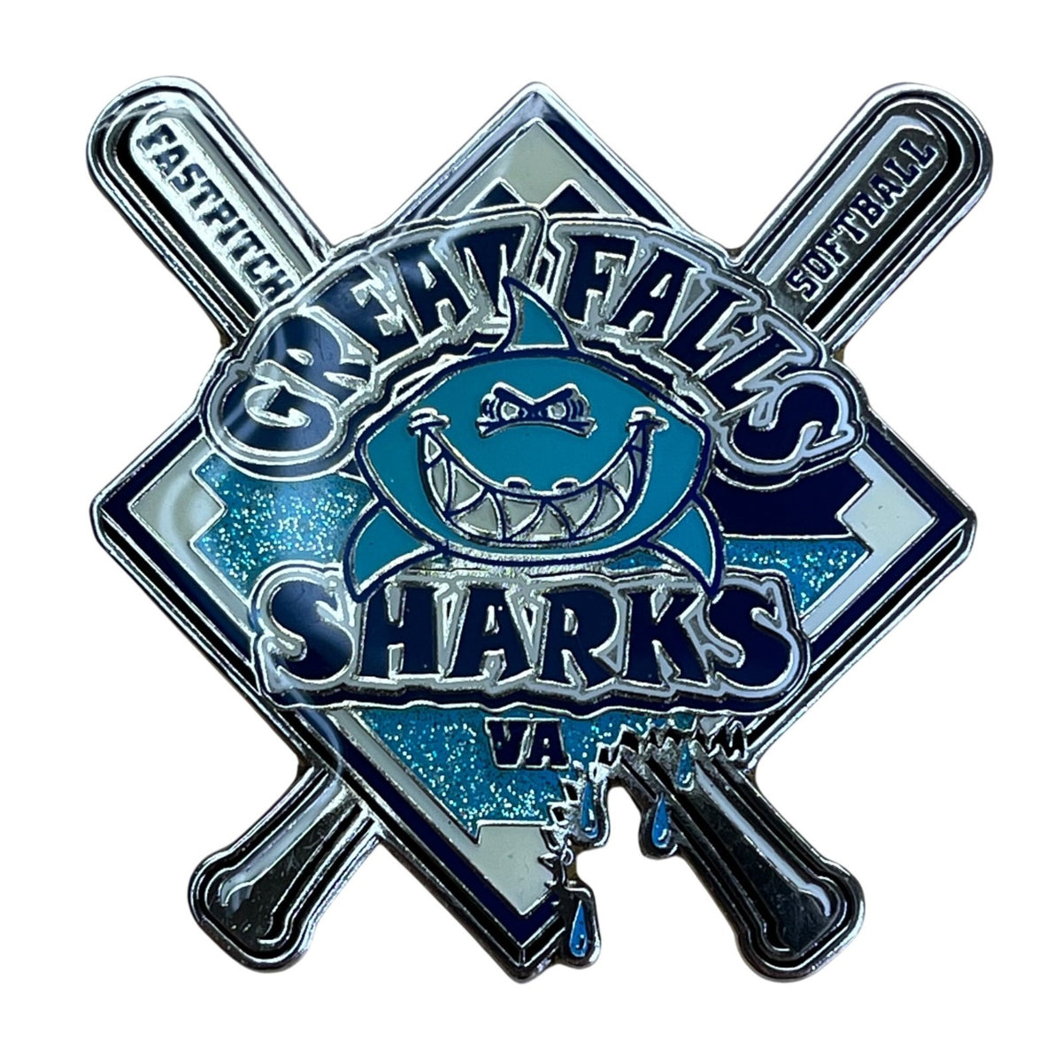 Great Falls Sharks VA Softball Team Pin