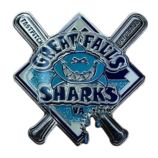 Great Falls Sharks VA Softball Team Pin