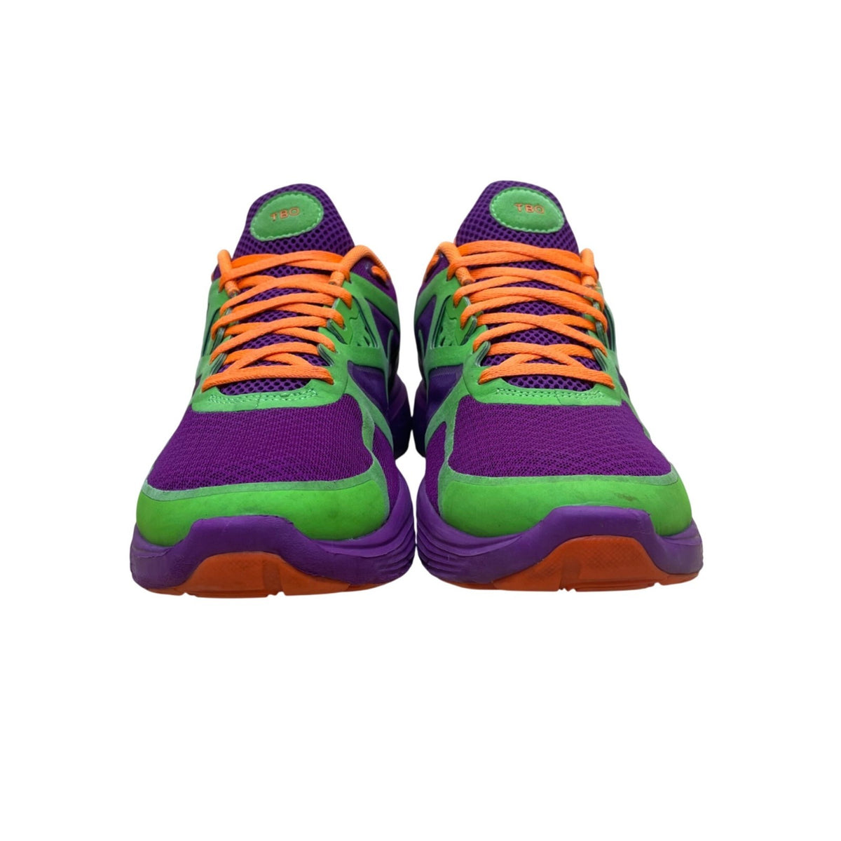 Nike Mens Purple & Green Mesh Fitsole 3 TBO Lunarlon Running Shoes Size 9