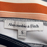 Abercrombie & Fitch Womens Navy & Multicolor Polyester Striped Dress  Size S