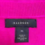 Halogen Womens Pink Merino Wool Crewneck Sweater Long Sleeve Sz M