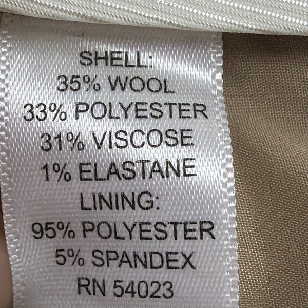 Banana Republic Womens Camel Trousers Wool Blend Martin Fit Dress Wear Size 8