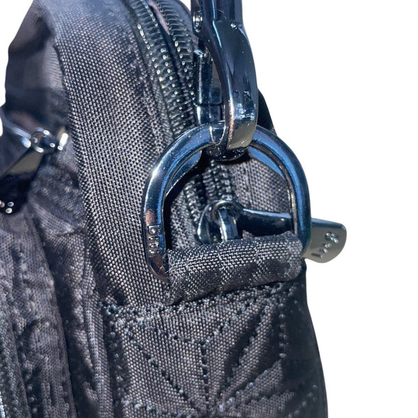 Lug Women’s Black Quilted Polyester Carousel Adjustable Strap Crossbody Bag