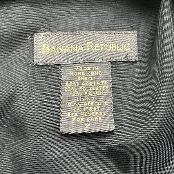 Banana Republic Womens Black Acetate Blend Short Sleeve Shift Dress Size 2