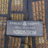 Robert Talbott Mens Multicolor Silk Library Print Tie Handsewn