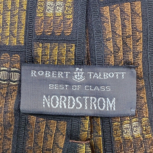 Robert Talbott Mens Multicolor Silk Library Print Tie Handsewn