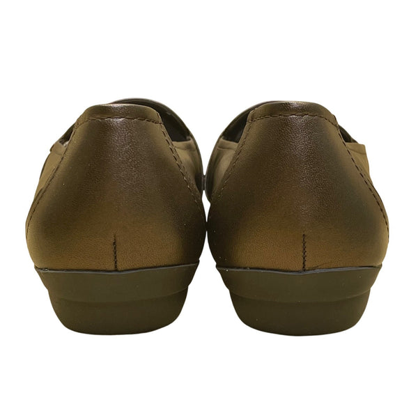 Easy Spirit Women’s Copper Powder Leather Upper Jaidas Loafer Shoes Size 10M