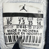Nike Air Jordan Kids Jumpman Retro 11 Mid Top White Blue Sneakers Sz 8C