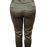 Ann Taylor Womens Geometric Patterned Slim-Fit Ankle Trousers Size 2
