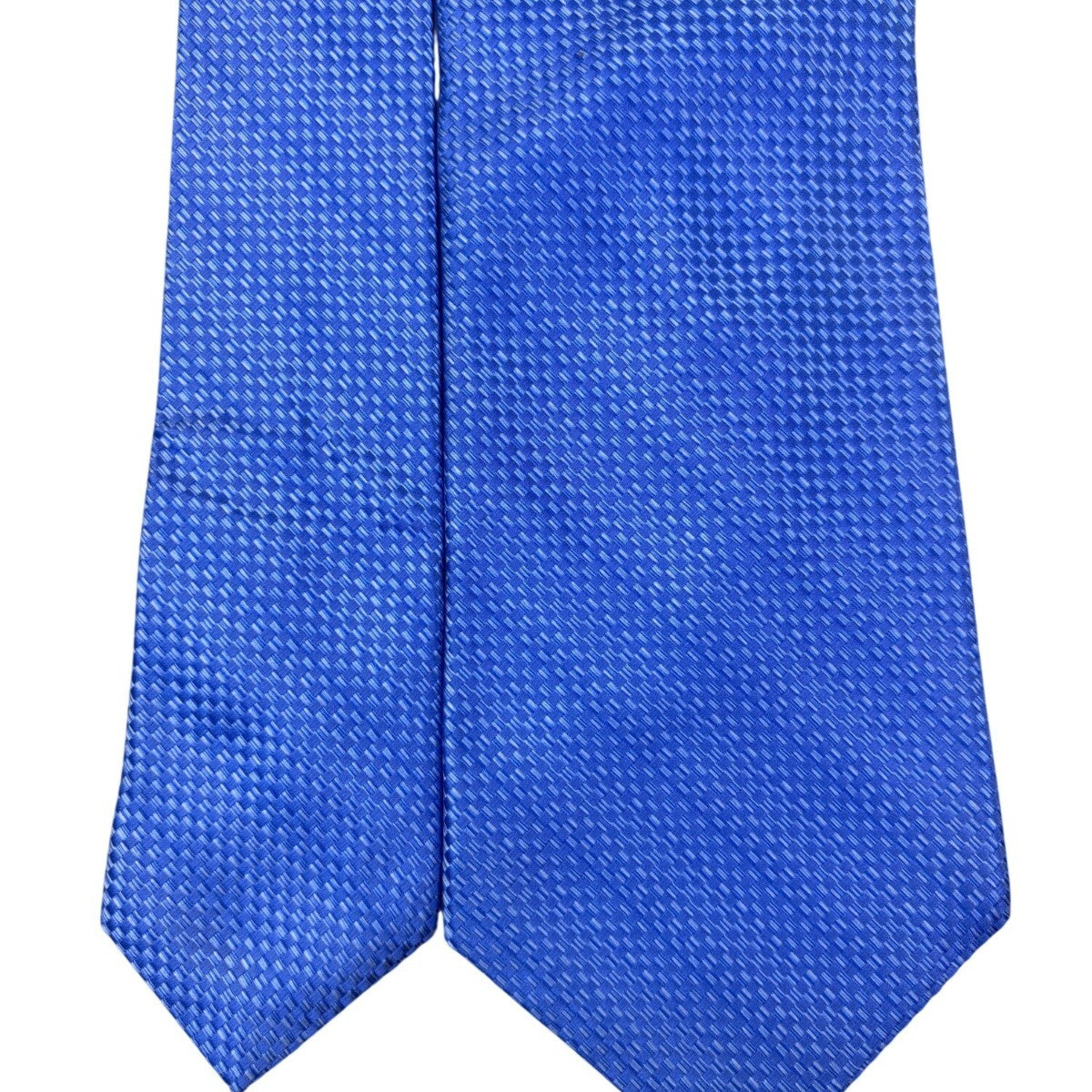 Nicole Miller Mens Blue Silk Necktie Woven Pattern 58" Length Unique Design