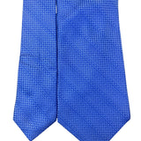 Nicole Miller Mens Blue Silk Necktie Woven Pattern 58