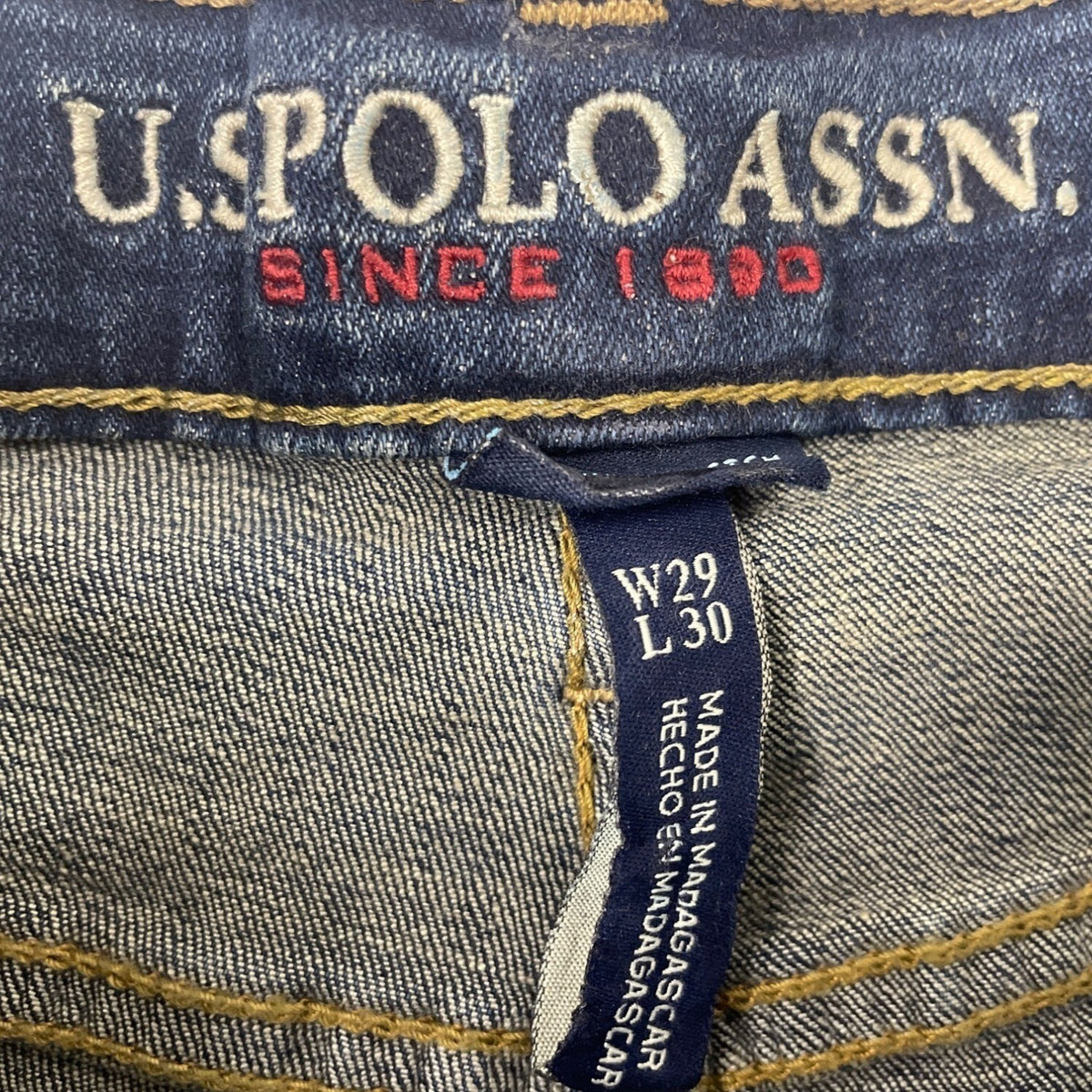 U.S. Polo Assn. Mens Straight Fit Washed Denim Jeans Sz W29/L30 - New