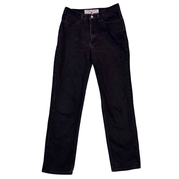 Guess Jeans Mens Black Denim Pants Classic Fit Cotton Narrow Leg Size 30
