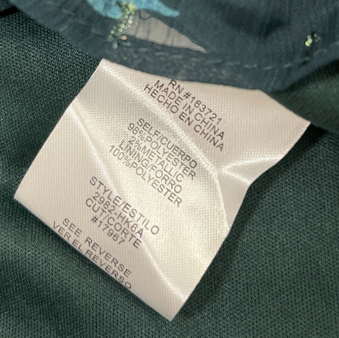 City Studio Women's Teal Blousson Mini Dress With Floral Pattern Size XL - NWT