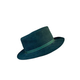 The Bak-Pakker By B-Bar-H Mens Green Wool Fedora Water Repellent Vintage Hat