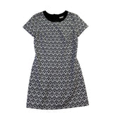 EShakti Womens Black & White Geometric Print Dress Size S/6