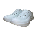 Skechers Women’s White Leather Blend Arch Fit Slide-On Walking Shoes Size 10