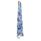 Lands End Mens Multicolor Cotton Plaid Necktie Classic Pattern