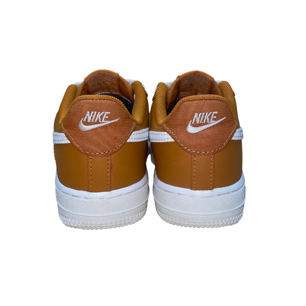 Nike Boys Orange Mesh & White Swoosh Casual Lace-Up Athletic Sneakers Size 1.5Y
