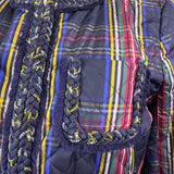 J.Crew Womens Multicolor Quilted Plaid Jacket Stylish & Lightweight Size 6