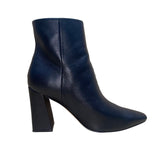 Marc Fisher Women’s Black Leather Block Heel Mlyanara Ankle Booties Size 8.5M