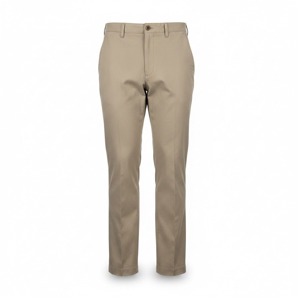 Izod Mens Beige Stretch Golf Pants With Flat Front & Belt Loops Size 32 L32