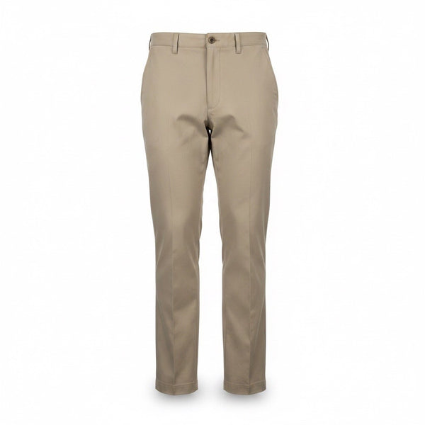 Izod Mens Beige Stretch Golf Pants With Flat Front & Belt Loops Size 32 L32
