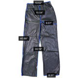 Justfab Womens Black Faux Leather Pants Size M