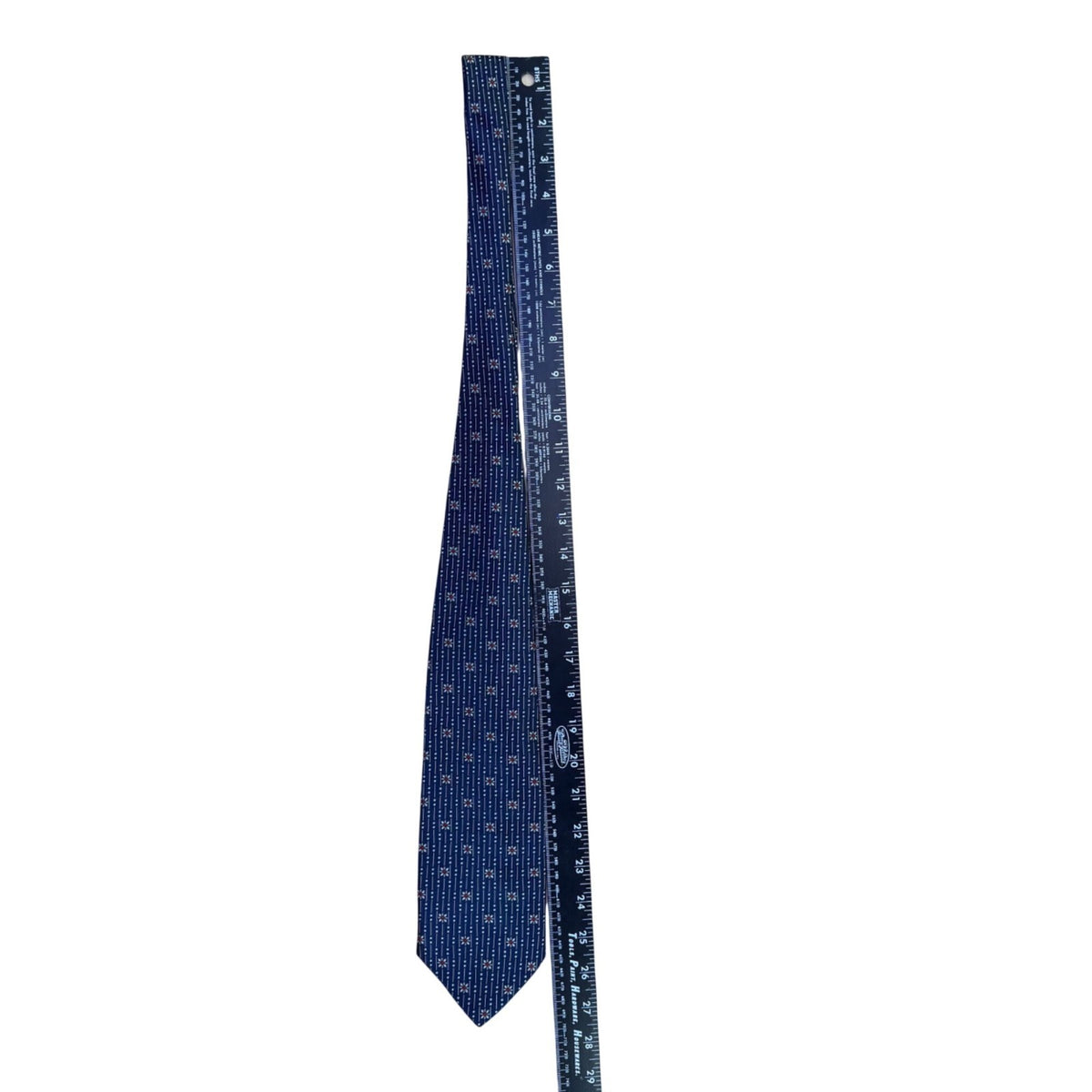 Parkster Mens Blue Silk Handmade Neck Tie Star Dot Pattern