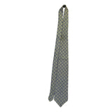 Bert Pullitzer  Yellow & Navy Silk Mens Patterned Tie By Beau Ties