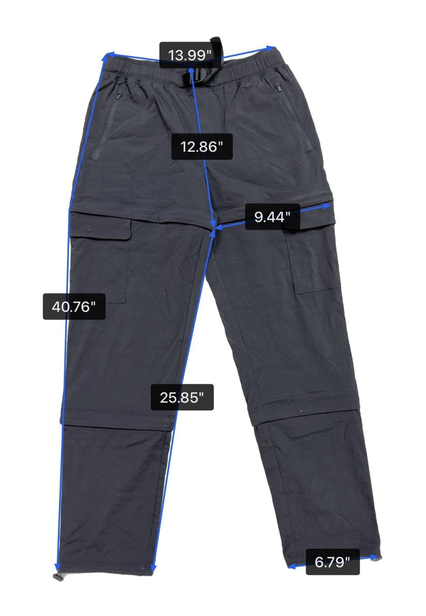 Athleta Womens Black Convertible Hike Pants Outdoor Wear Comfort Fit  Size 8
